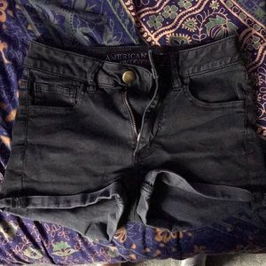 Black American Eagle Shorts